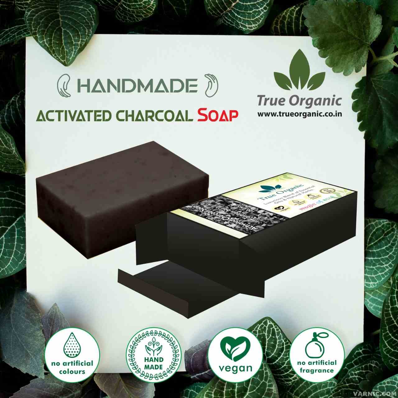 True Organic Activated Charcoal Soap