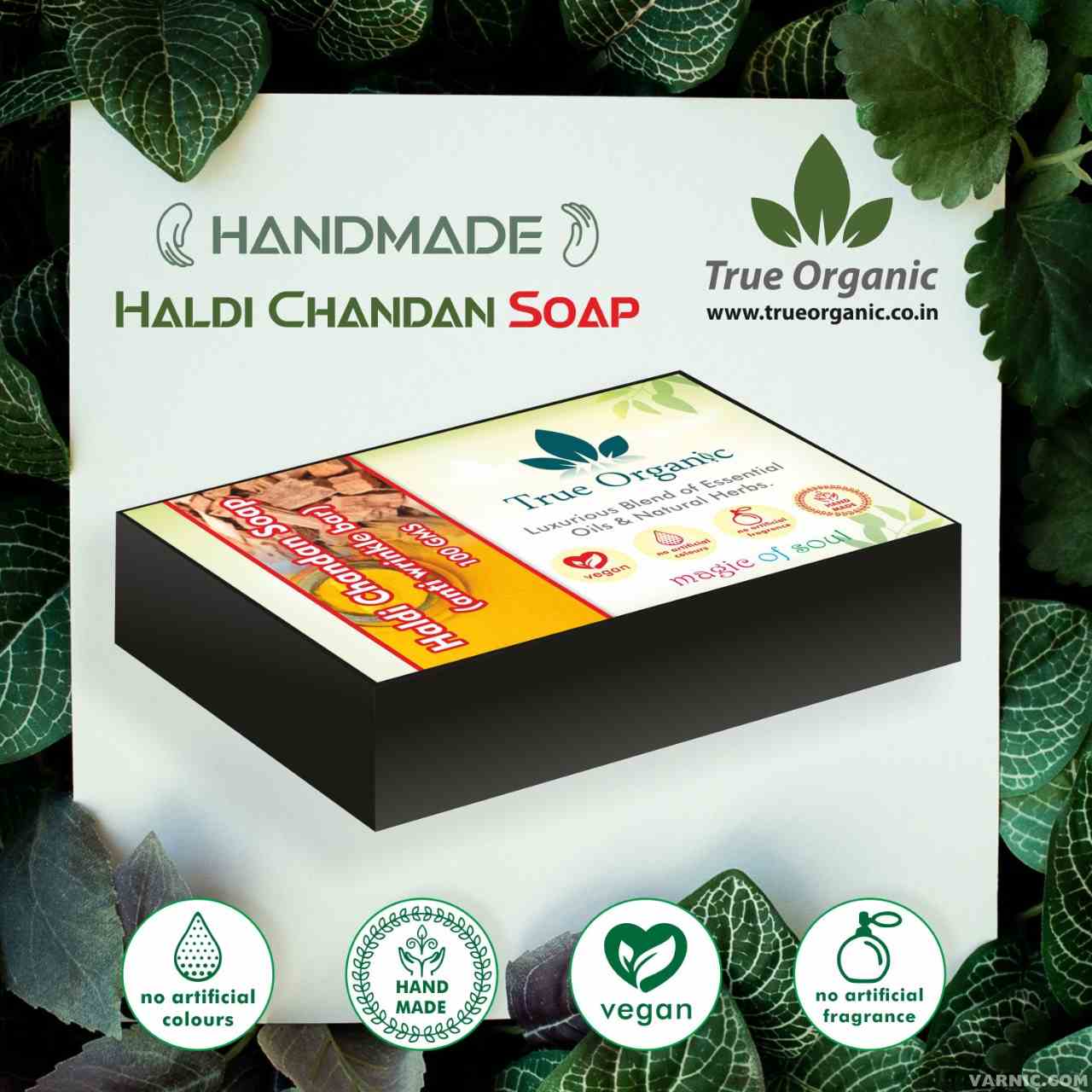 True Organic Haldi Chandan Soap